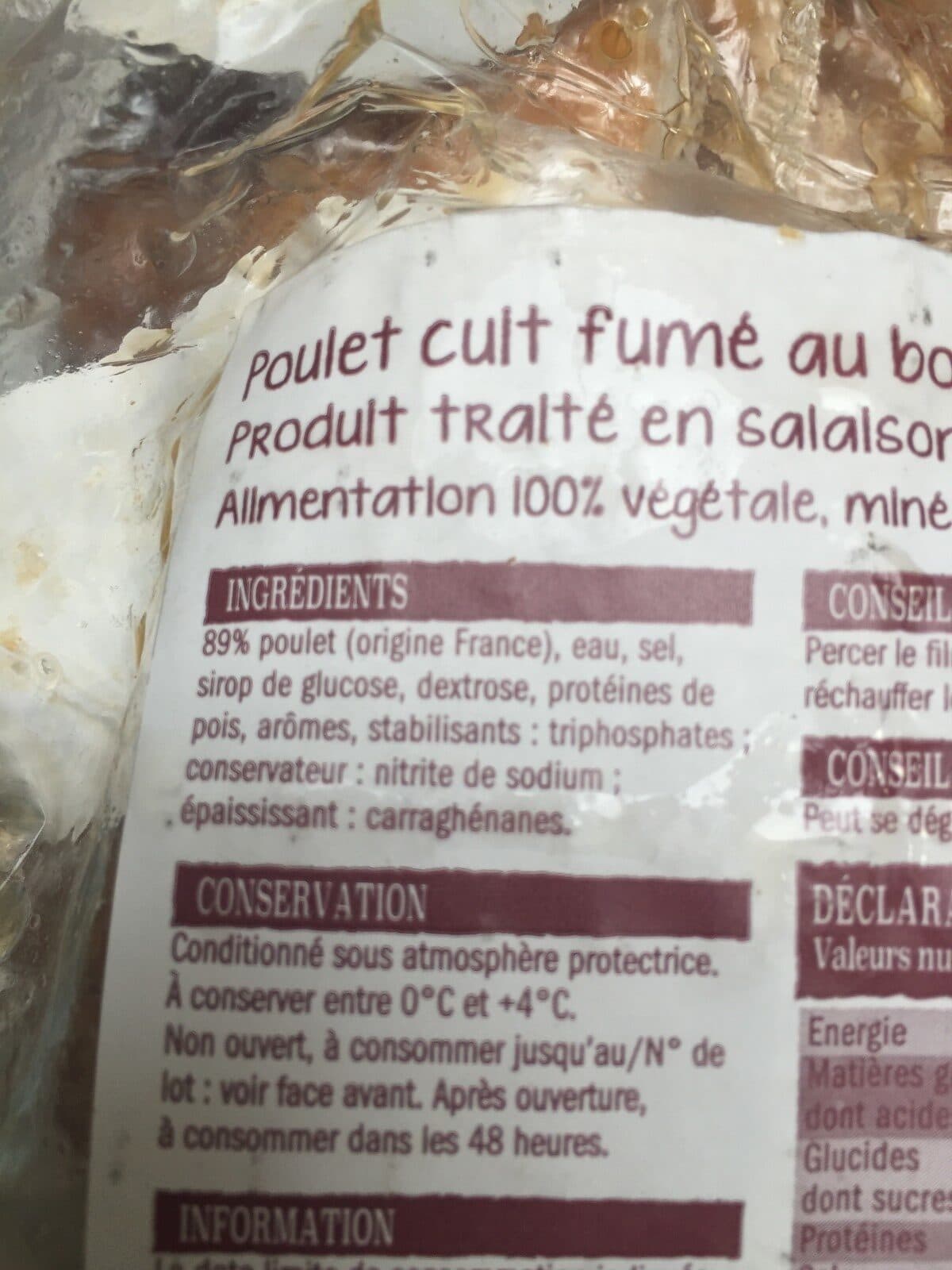 Open Food Facts Poulet cuit packshot