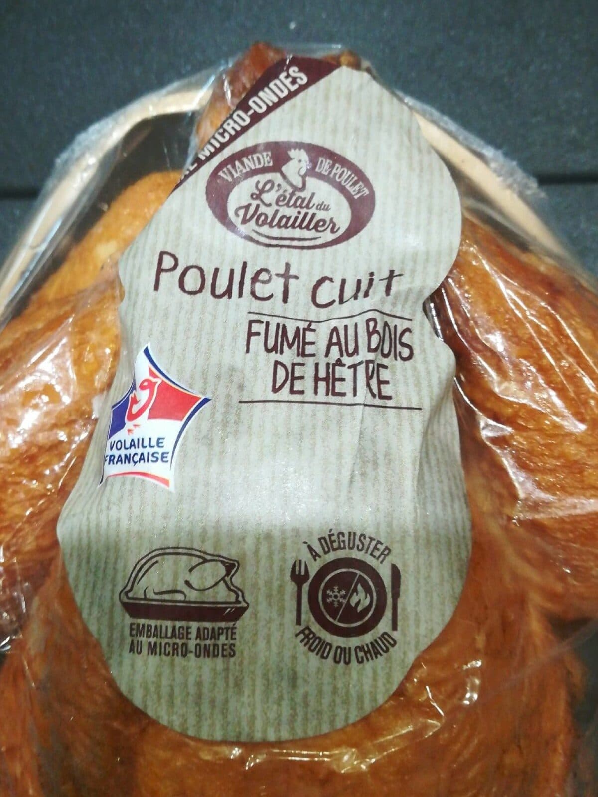 L'etal Du Volailler Poulet cuit fumé au bois de hêtre packshot