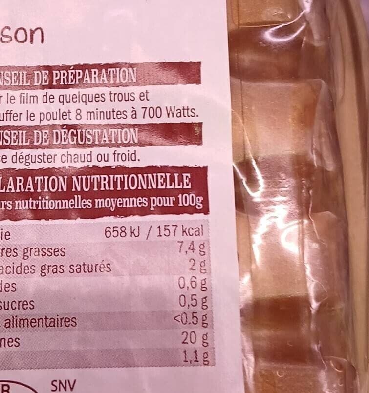 L'etal Du Volailler Poulet cuit fumér packshot