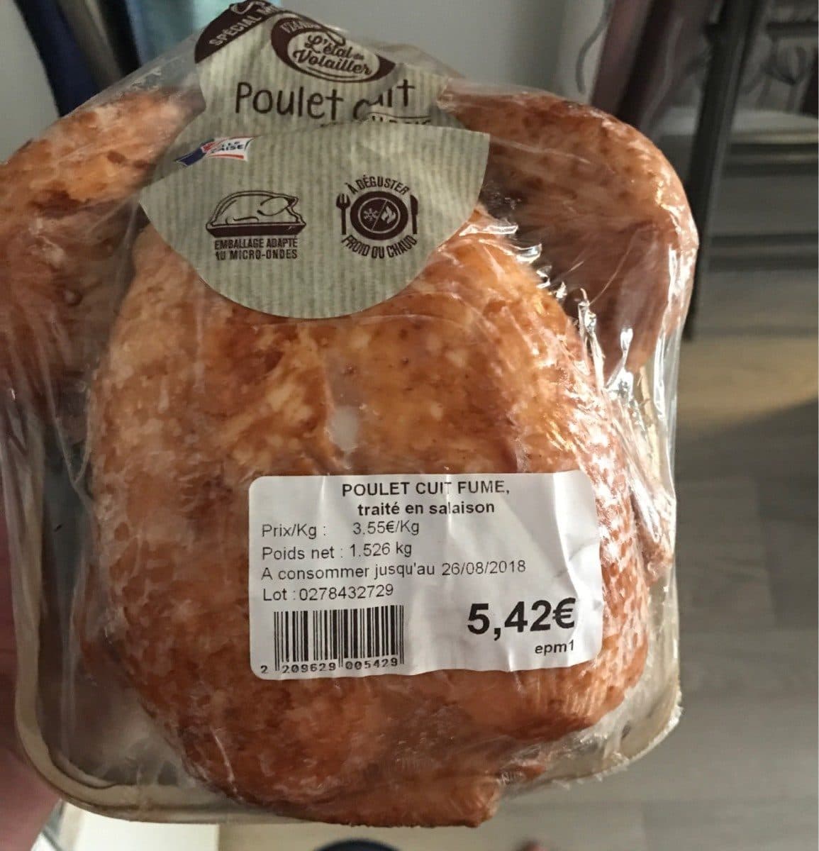 L'etal Du Volailler Poulet cuit packshot