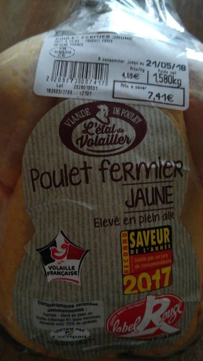 Open Food Facts Poulet fermier jaune packshot