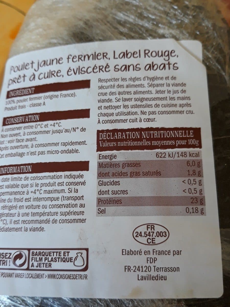 Open Food Facts L étal du volailler packshot