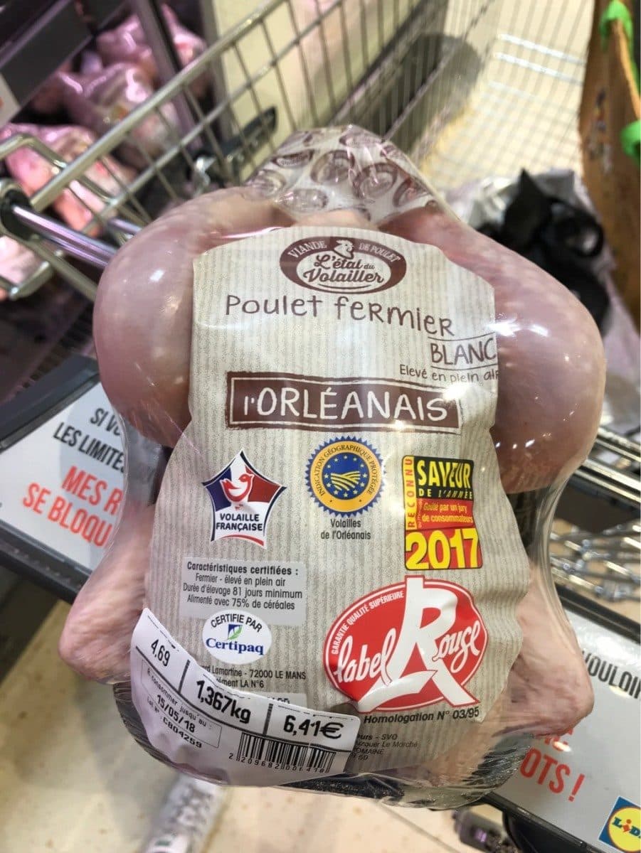 L'etal Du Volailler Poulet fermier blanc packshot