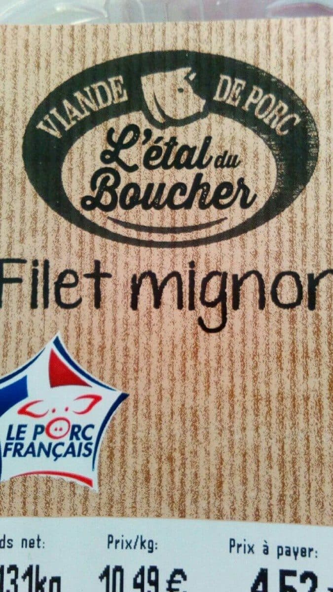 Open Food Facts Filet Mignon packshot