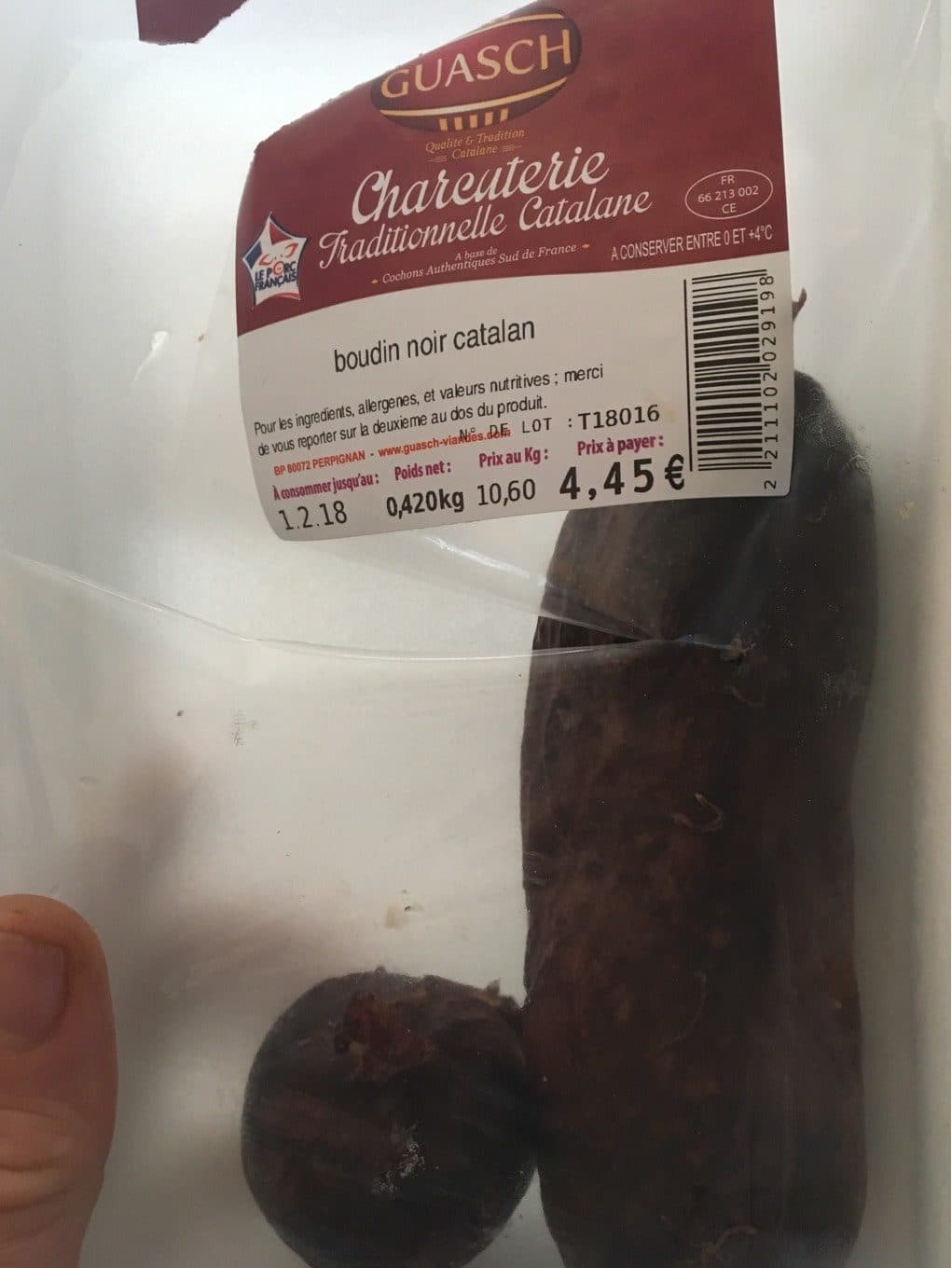 Guasch Boudin noir catalan packshot