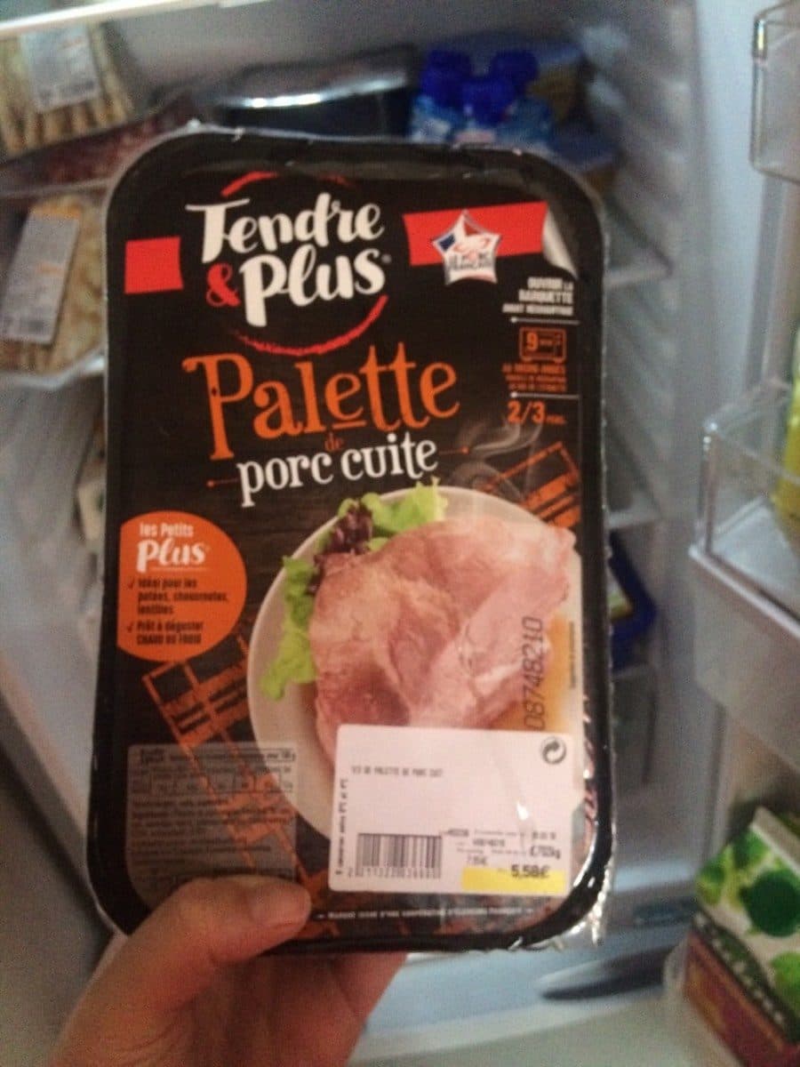 Tendre & Plus Palette de porc cuite packshot