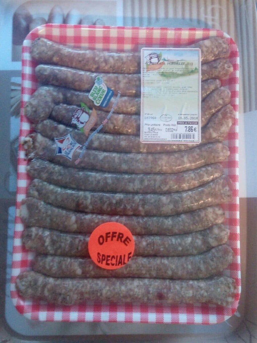 Open Food Facts Chipolata persillee. x12 packshot