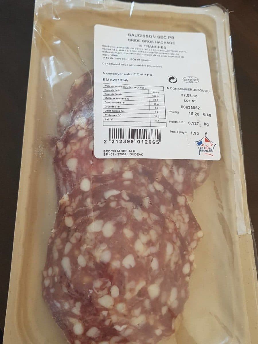 Open Food Facts Saucisson sec PB packshot