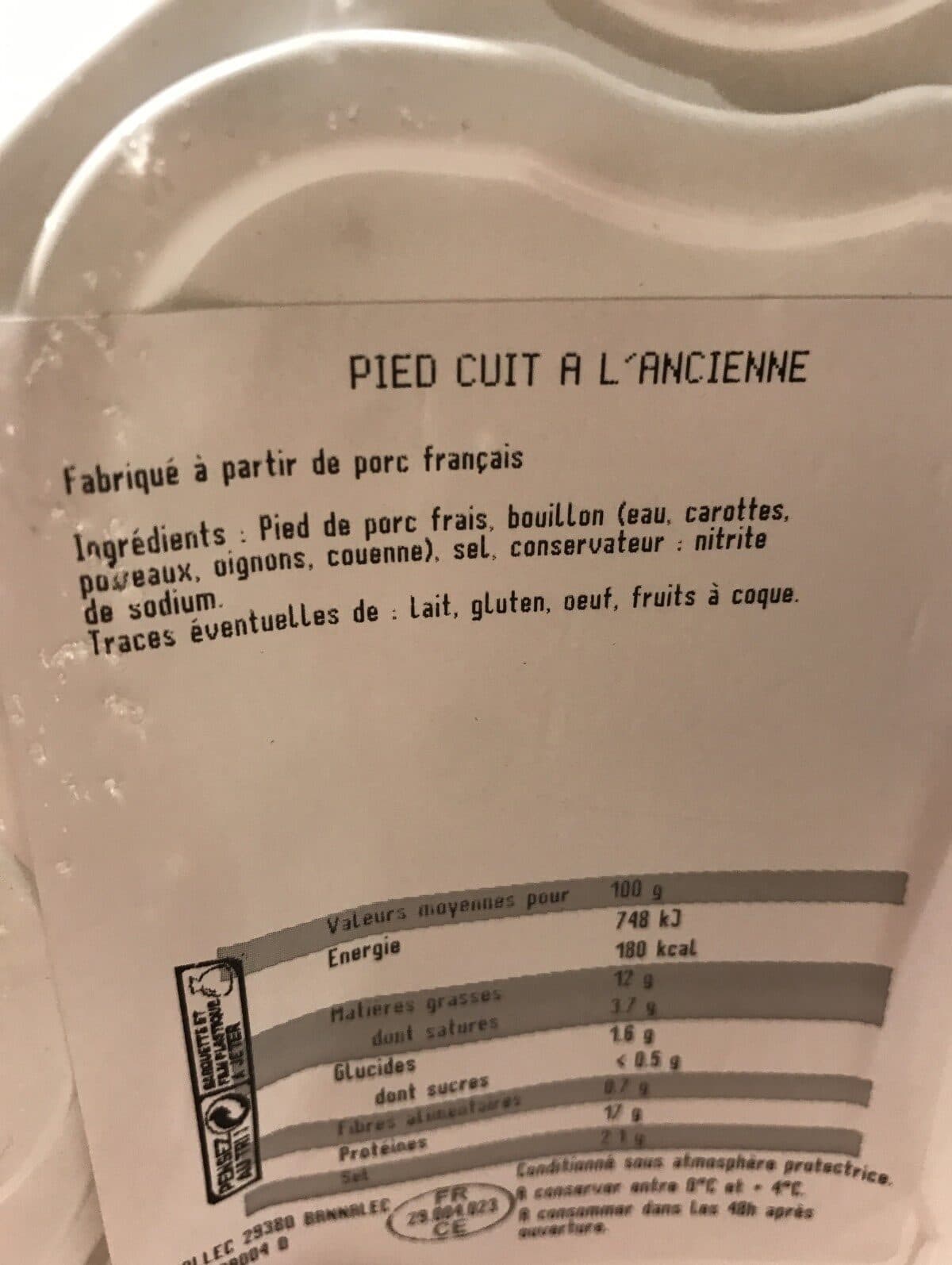 Tallec Pied cuit a l'ancienne packshot
