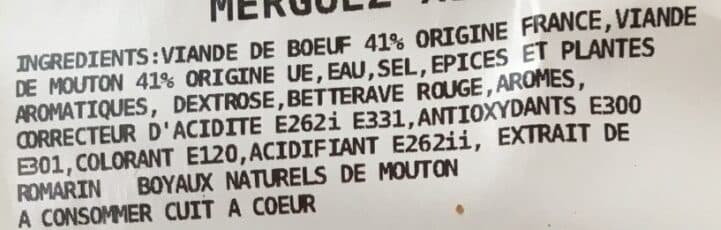 Charcuterie Ruel Merguez packshot