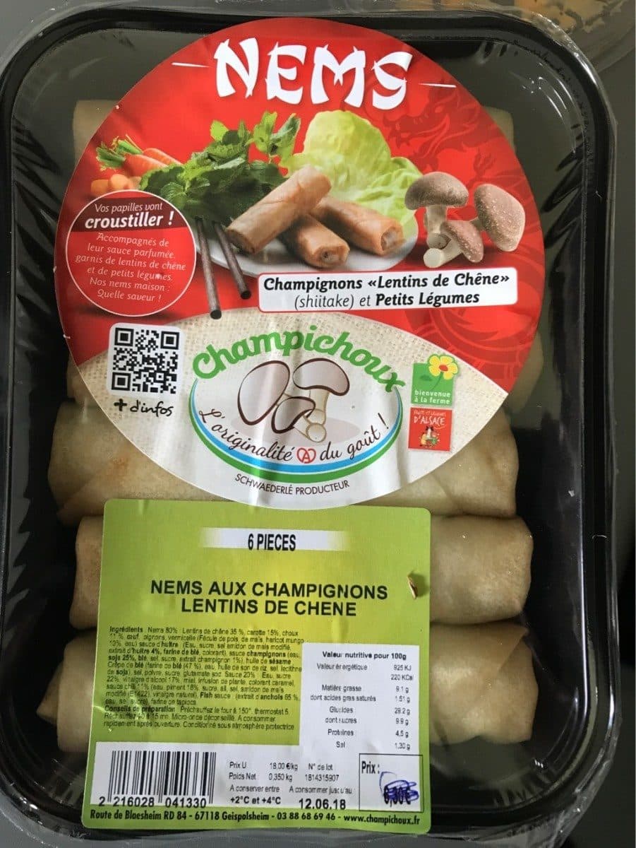 Open Food Facts Nels aux champignons lentins de chene packshot