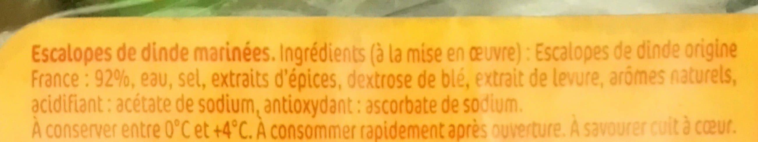 Open Food Facts Escalope de dinde packshot