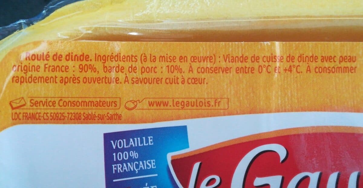 Le Gaulois Roulé de dinde packshot