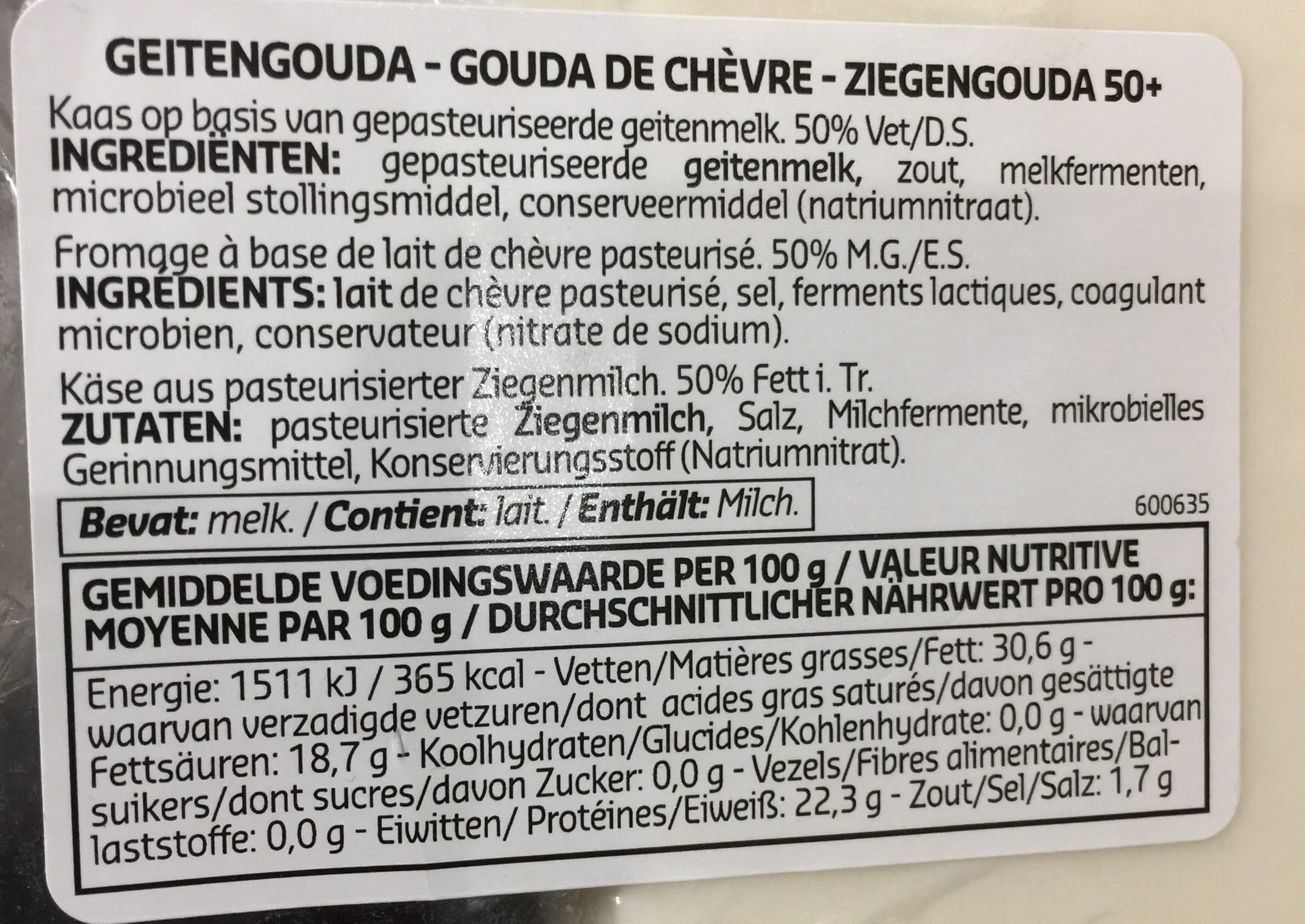 Delhaize Gouda de chevre packshot