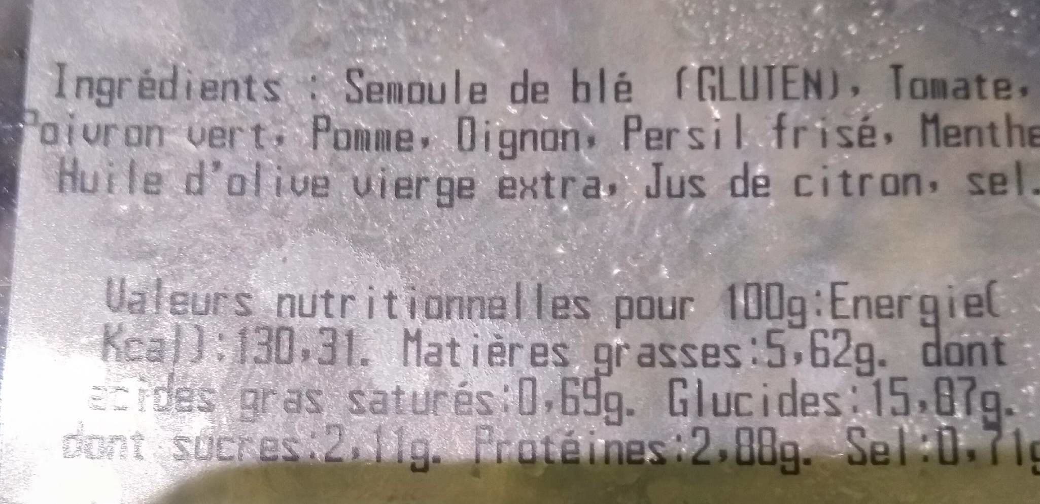 Open Food Facts Taboulé vert packshot