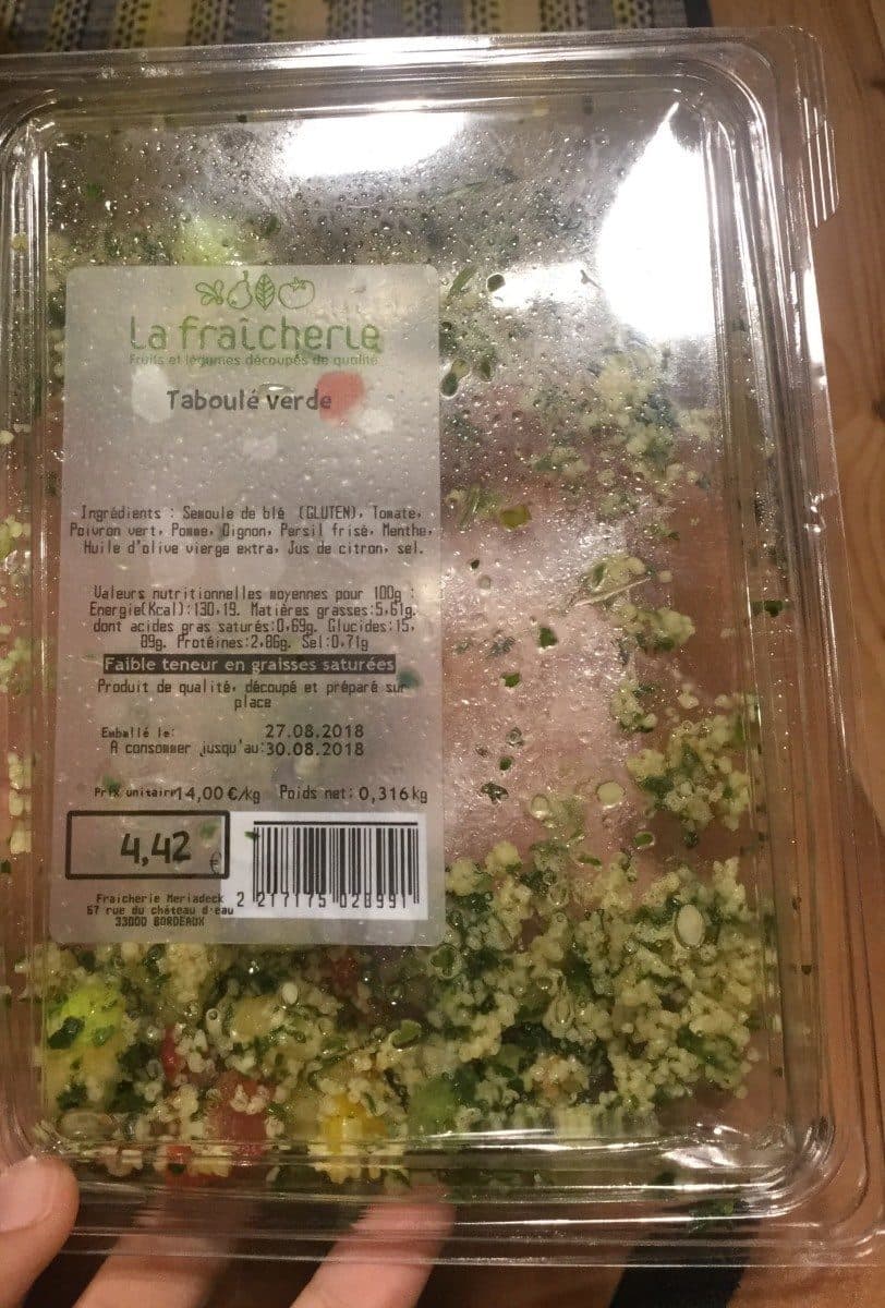 Open Food Facts Taboulé verde packshot