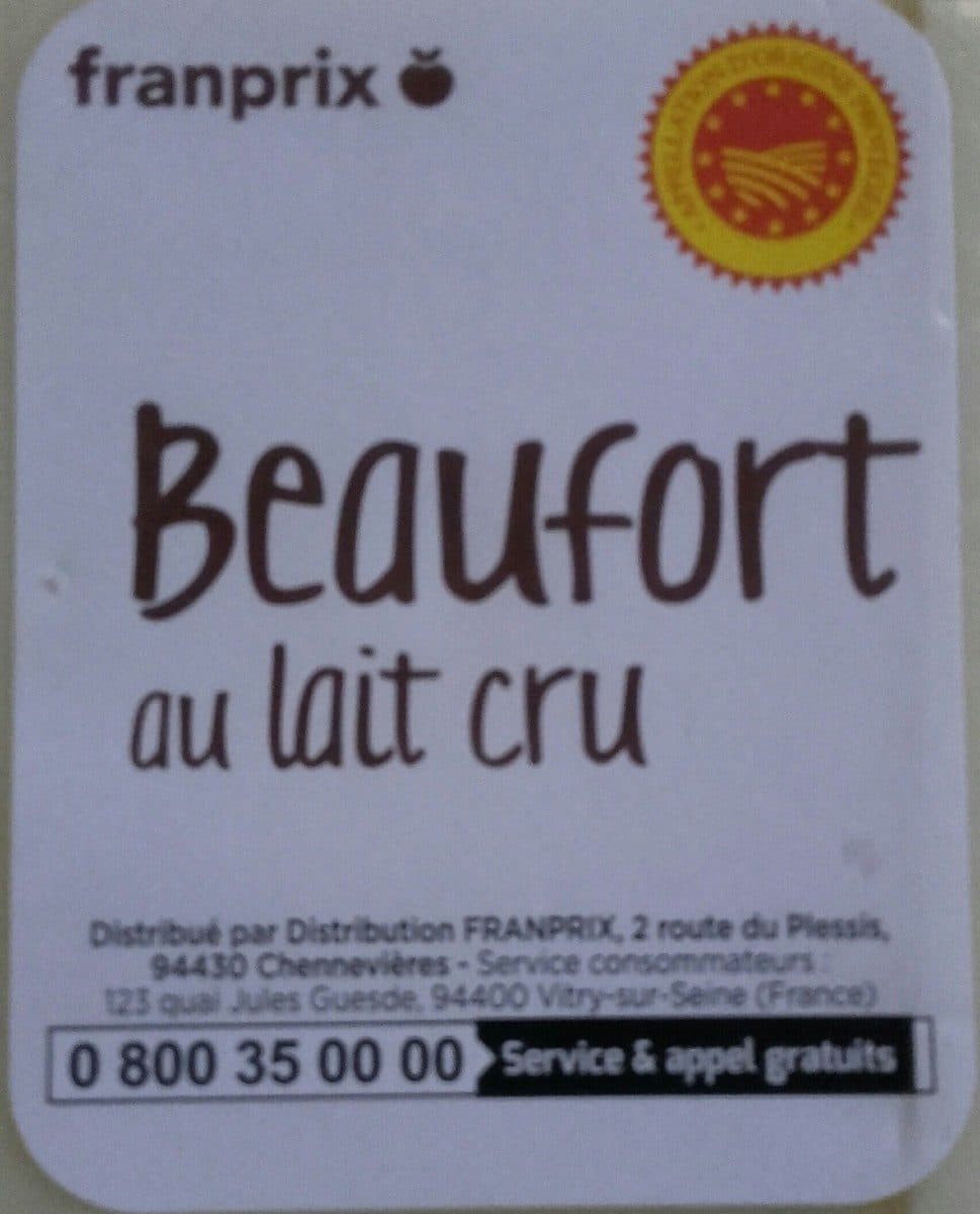 Franprix Beaufort au lait cru packshot