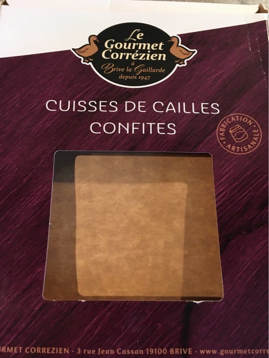 Open Food Facts 8 Cuisses de cailles confites packshot