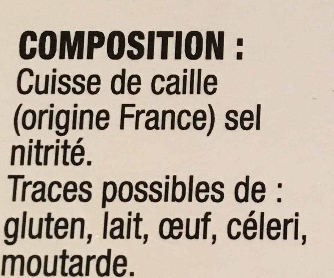 Open Food Facts 8 Cuisses de cailles confites packshot