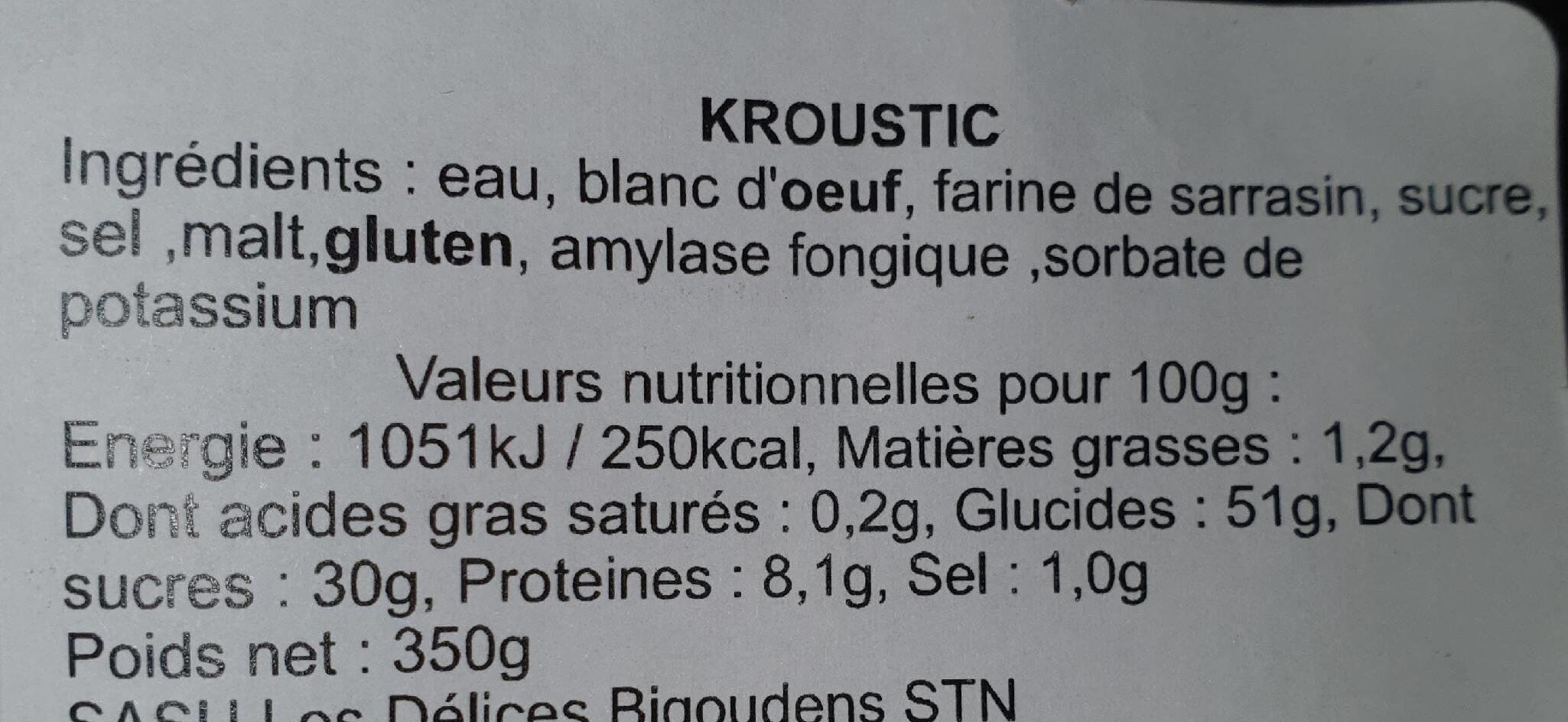 Open Food Facts Kroustic packshot