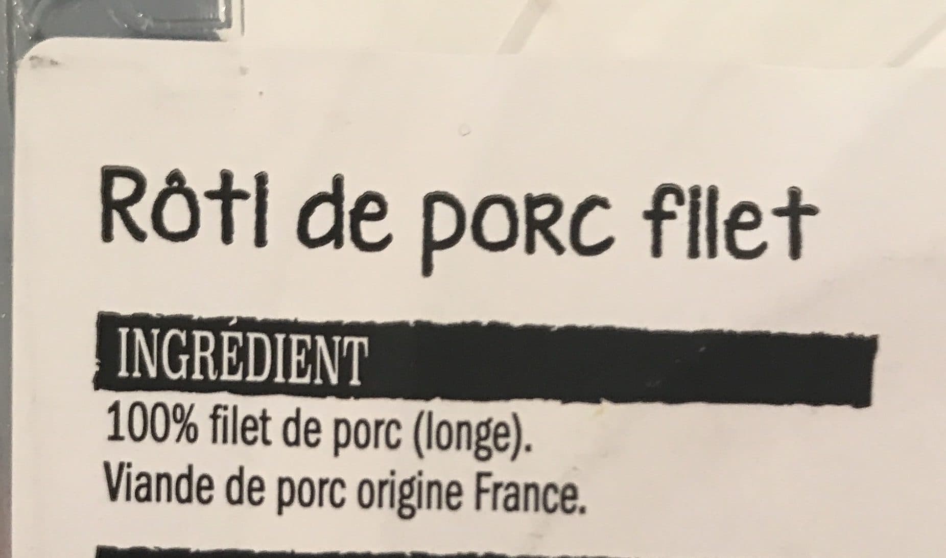 Lidl Rôti de porc Rôti de porc filet packshot