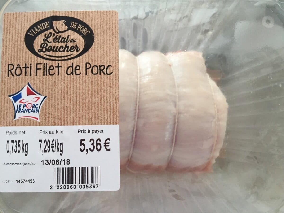 L'étal du Boucher Rôti filet de porc packshot