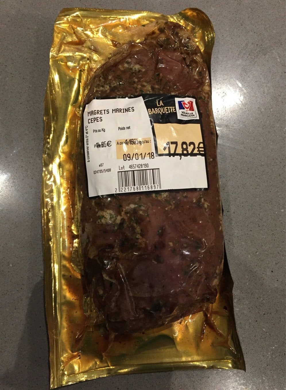 LA BARQUETTE Magrets marines cepes packshot