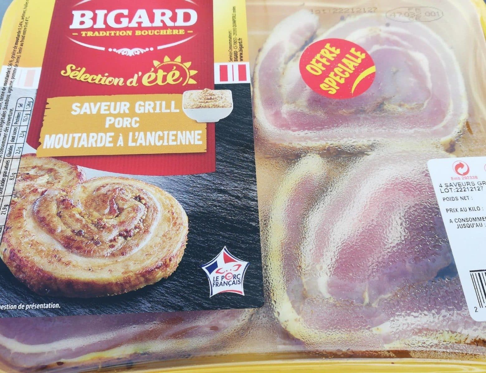 Bigard Saveur grill Porc moutarde à l'ancienne packshot