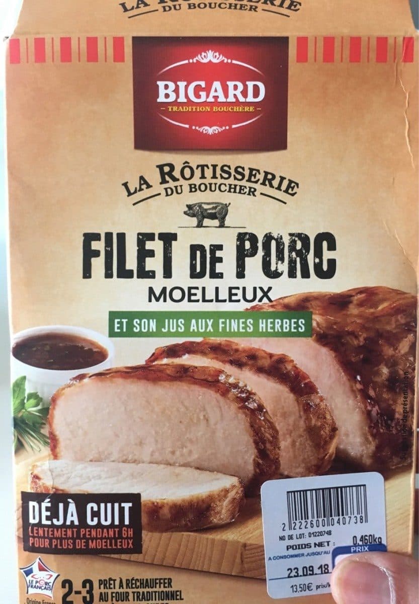 Bigard Filet de porc moelleux packshot