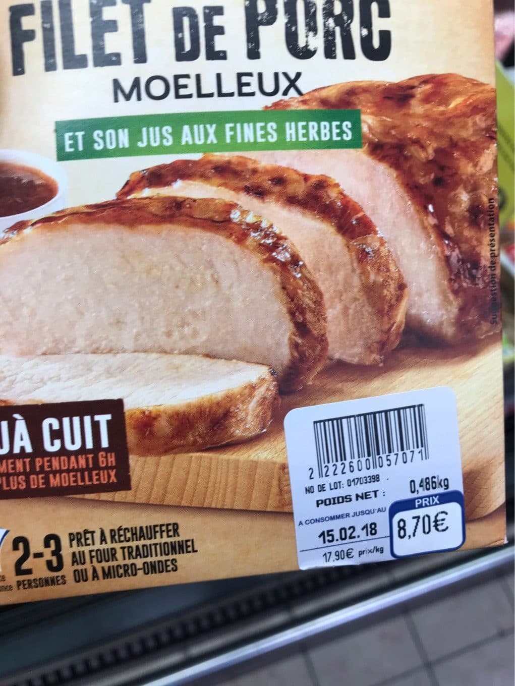 Bigard Filet de porc packshot