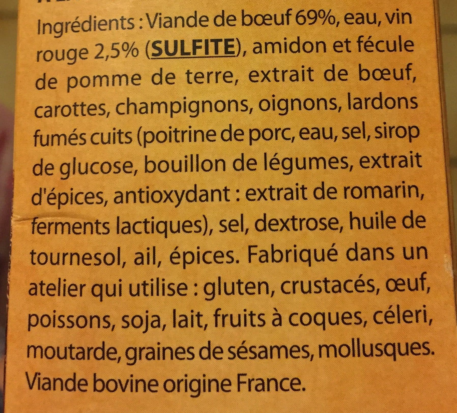 Bigard Paleron de boeuf fondant et son jus a la vigneronne packshot