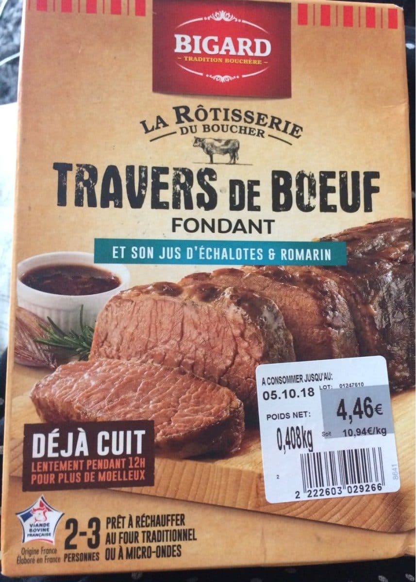 Bigard Travers de boeuf packshot