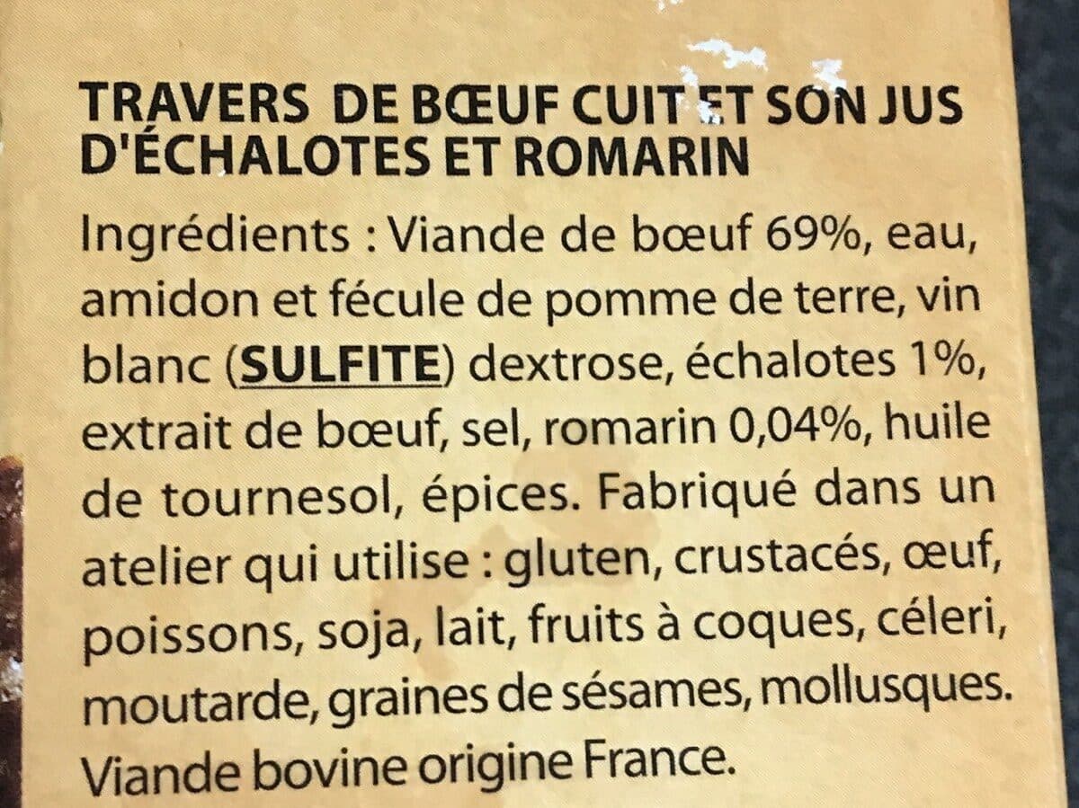 Bigard Travers de boeuf packshot