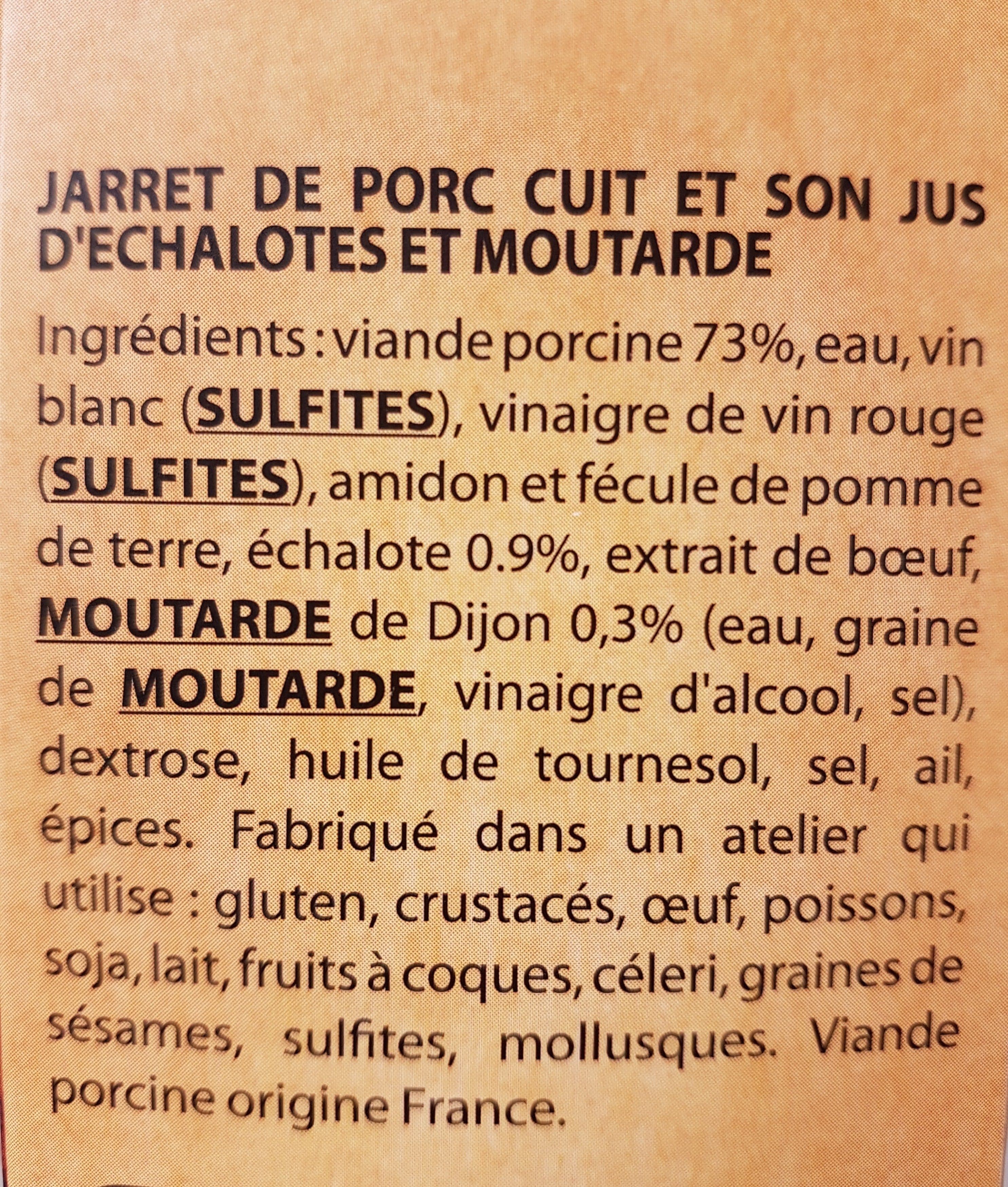 Bigard Jarret de porc désossé packshot