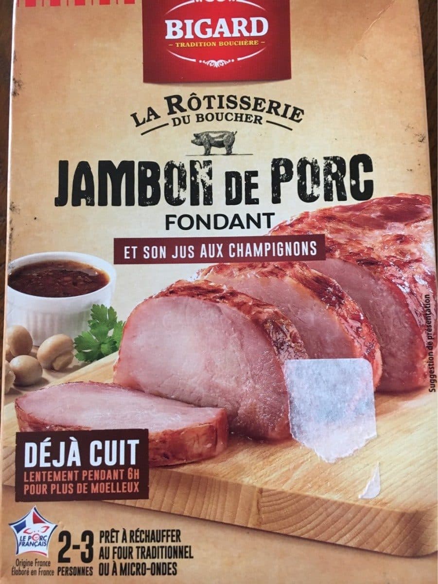 Bigard Jambon de porc fondant packshot