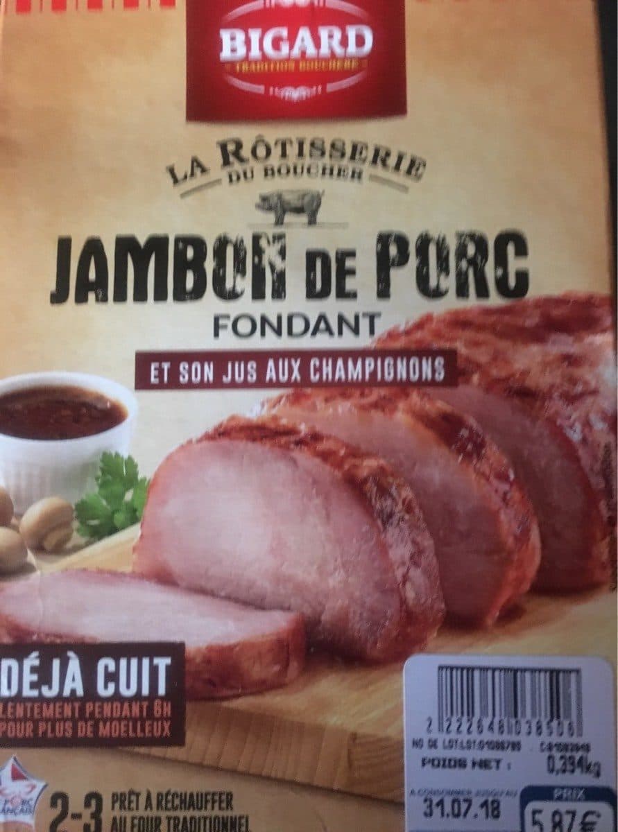 Bigard Jambon de porc packshot