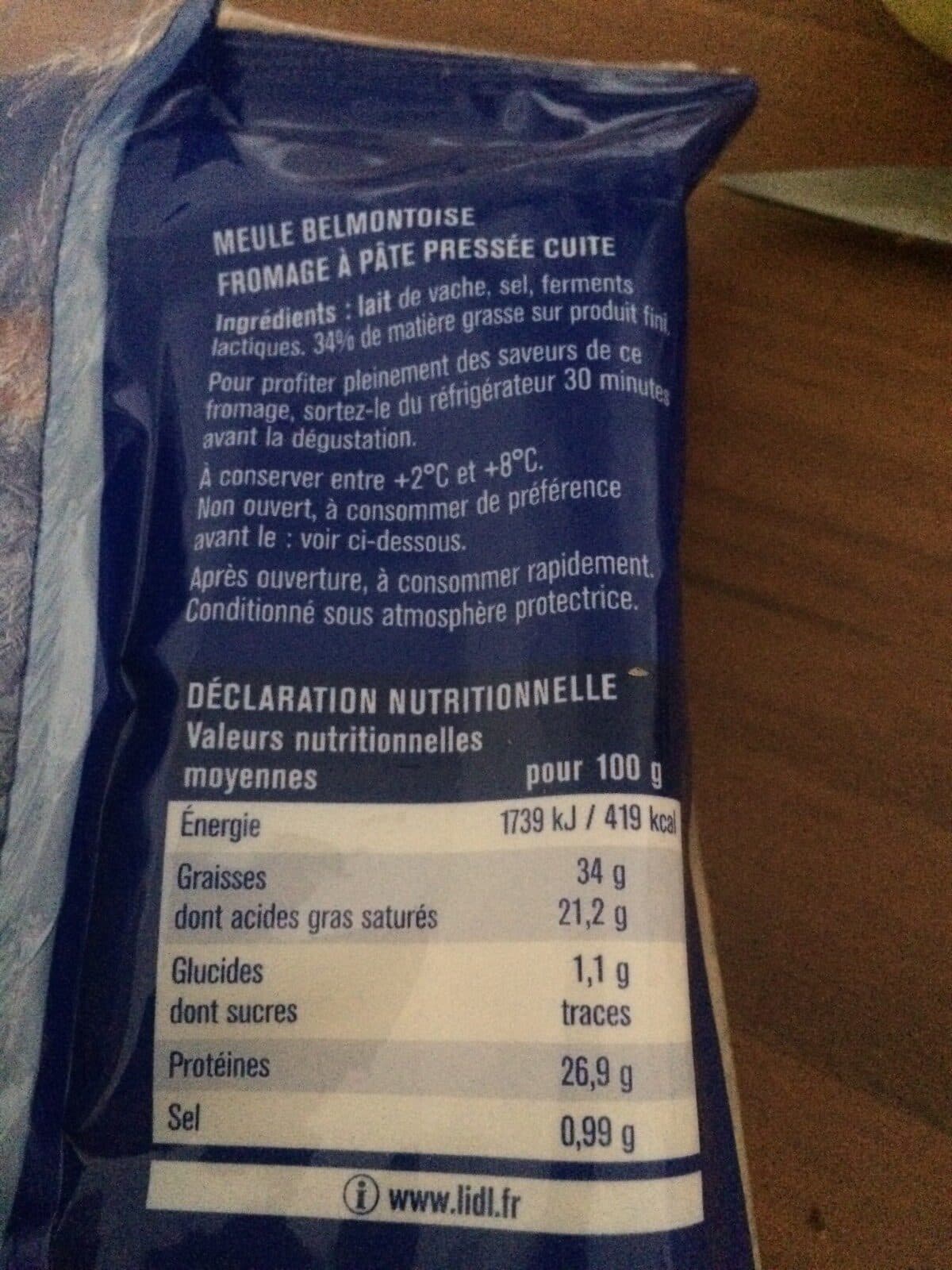 Étoile d'Or Meule belmontoise packshot