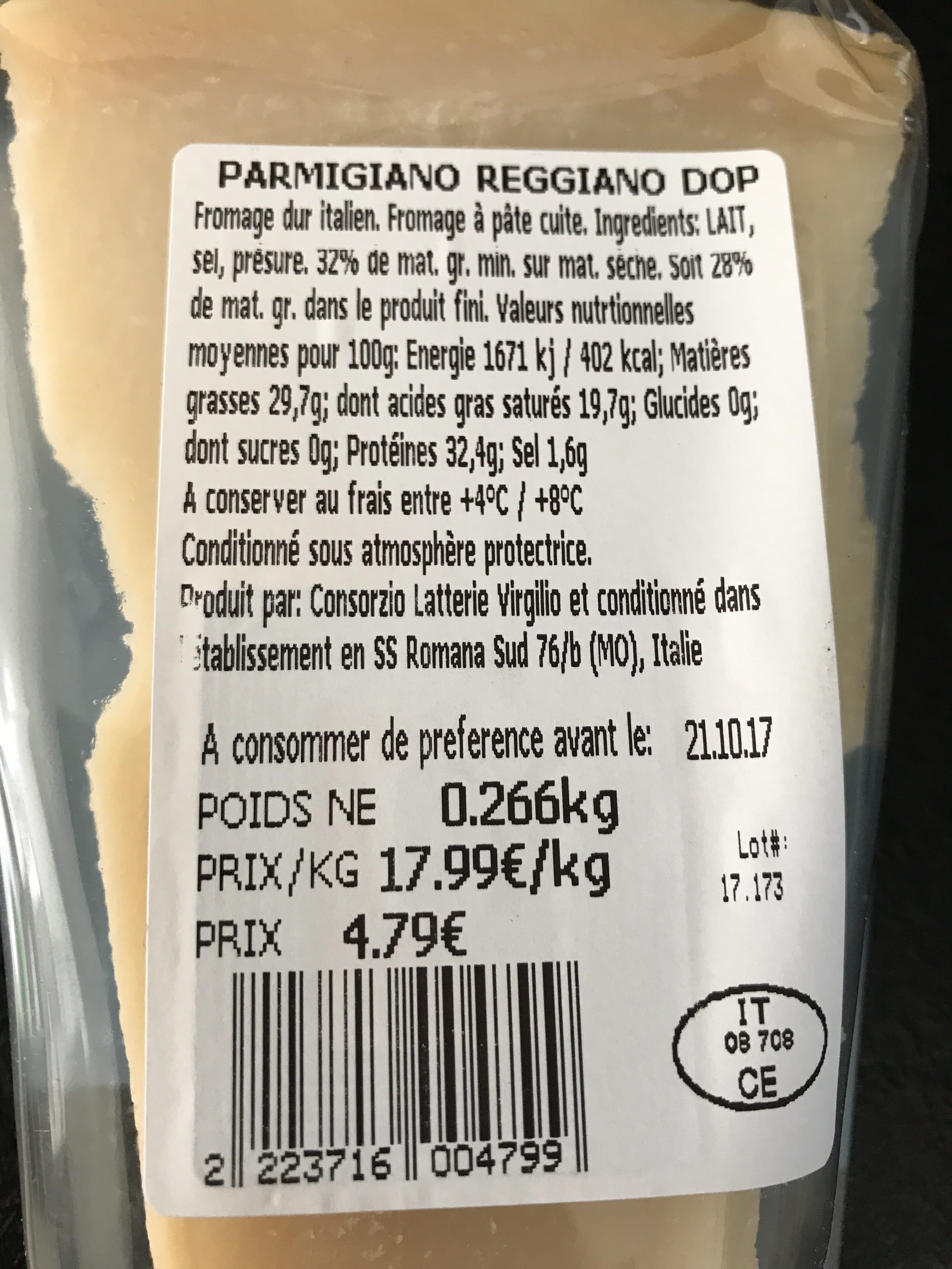 Lovilio Parmigiano reggiano 24 mois packshot