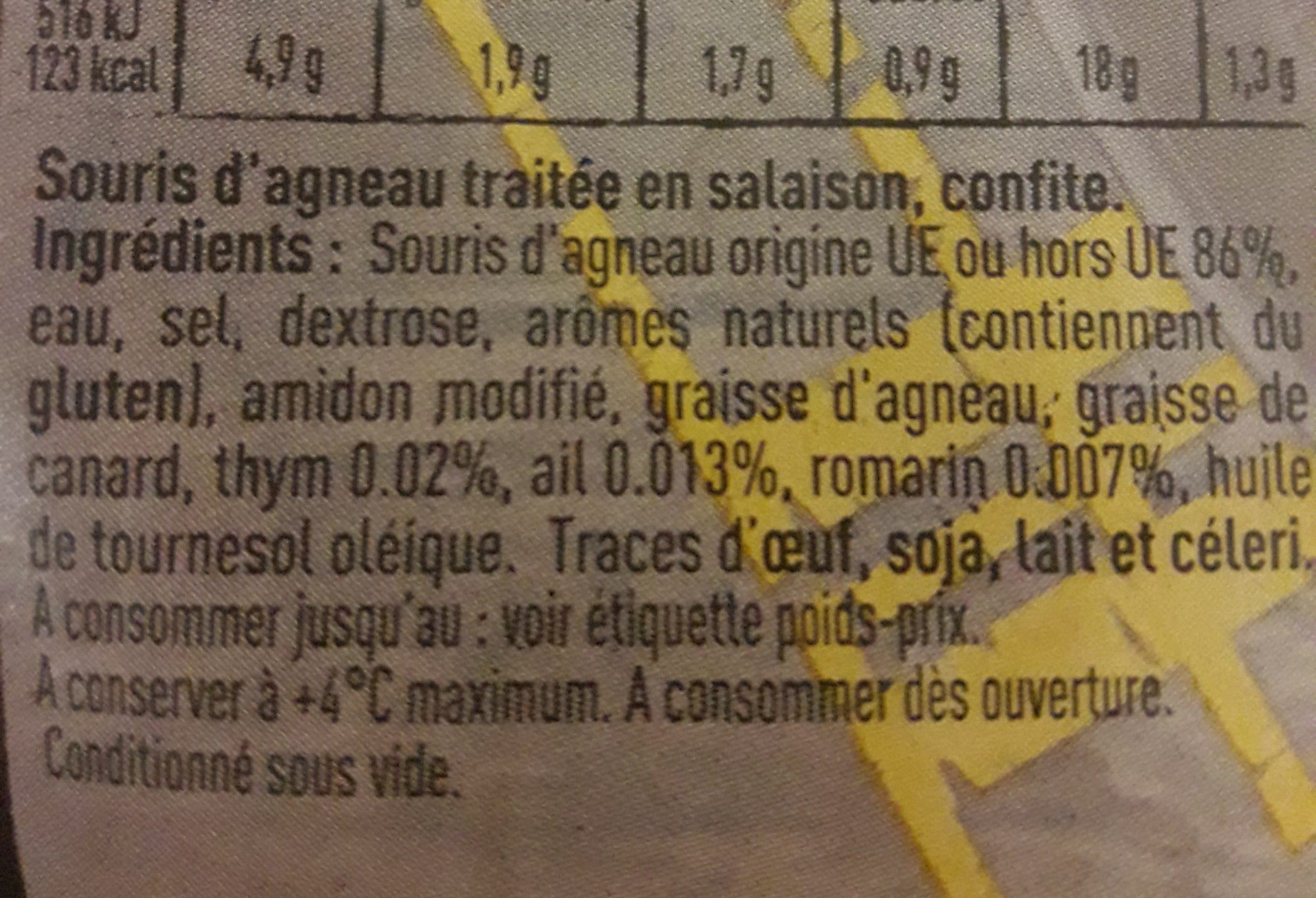 Tendre & Plus Souris d agneau confite packshot