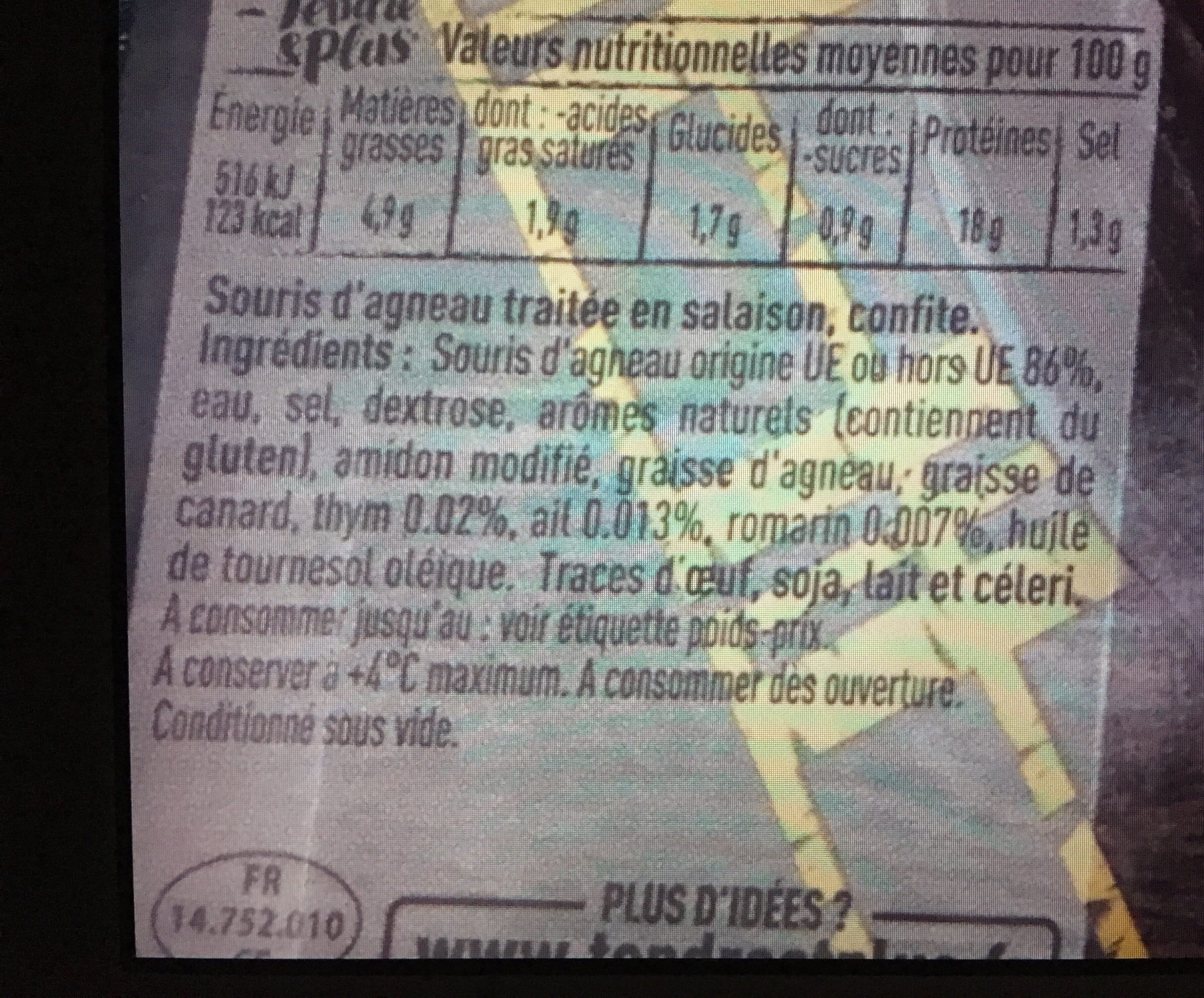 Tendre & Plus Souris D'agneau Tendre Plus packshot