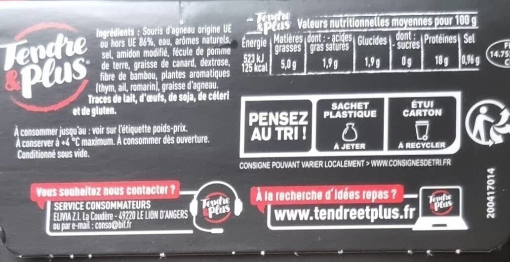 Tendre Et Plus Souris d'agneau confite packshot