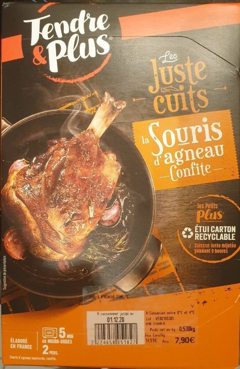 Tendre & Plus Souris d agneau confite packshot