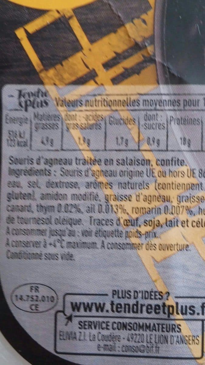 Tendre & Plus Souris d'agneau packshot