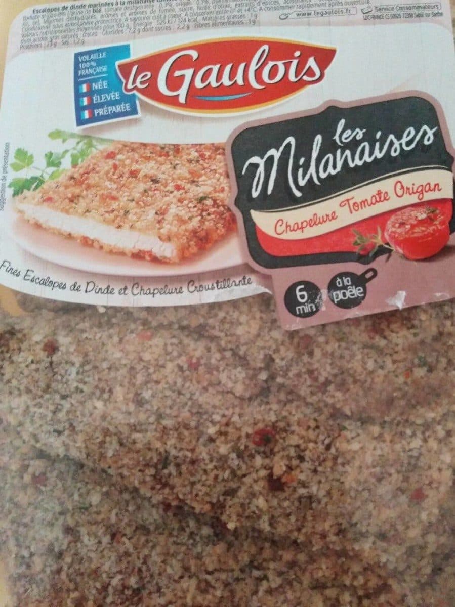 Le Gaulois Escalopes de dinde marinées à la milanaise tomate origan packshot