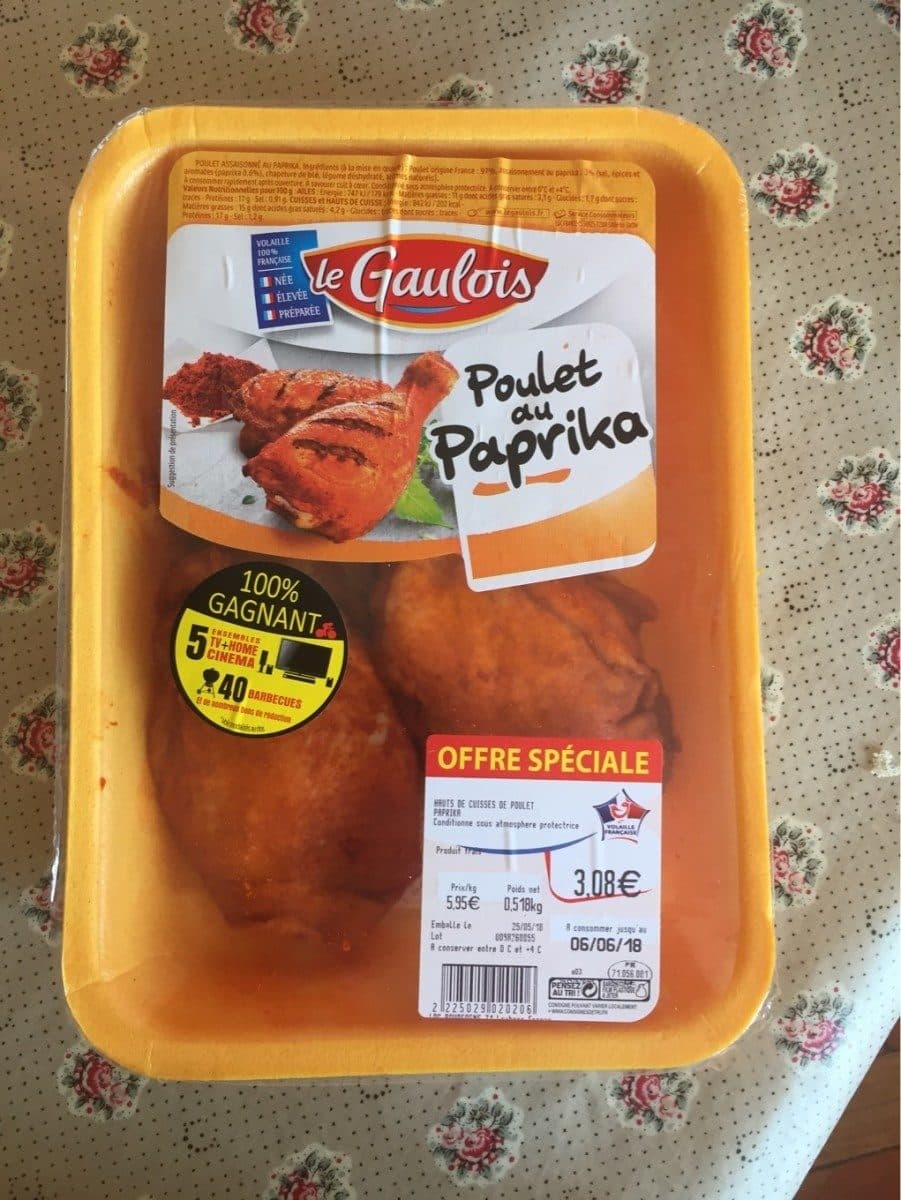 Le Gaulois Haut de cuisse de poulet au paprika packshot