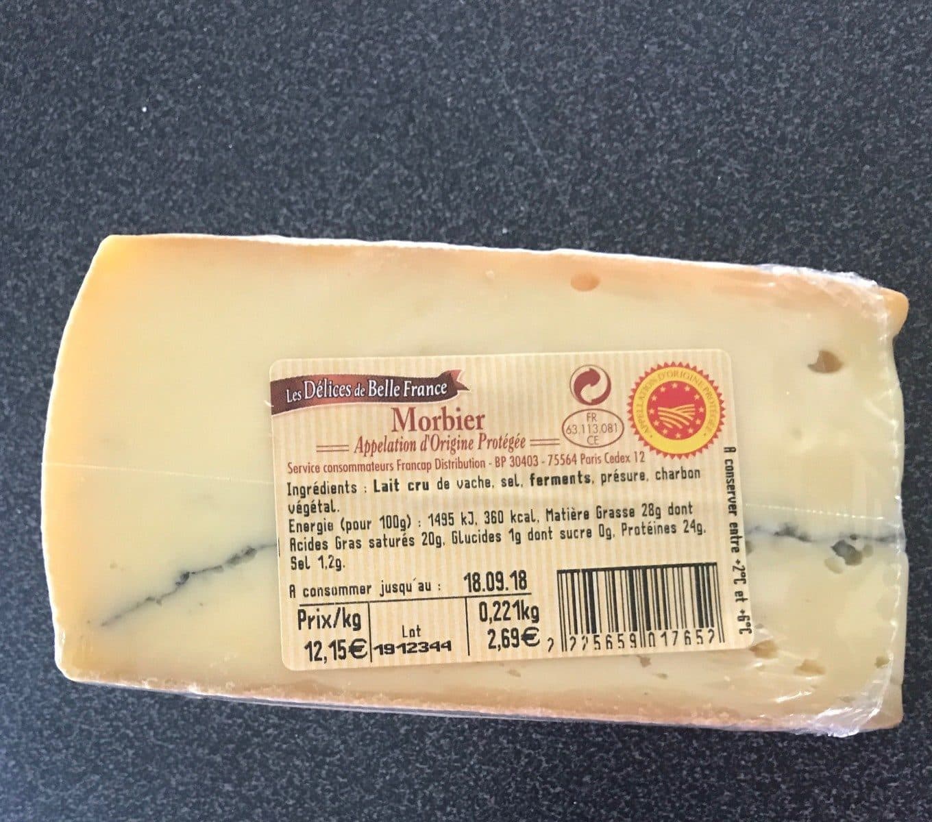 Les Délices de Belle France Morbier packshot
