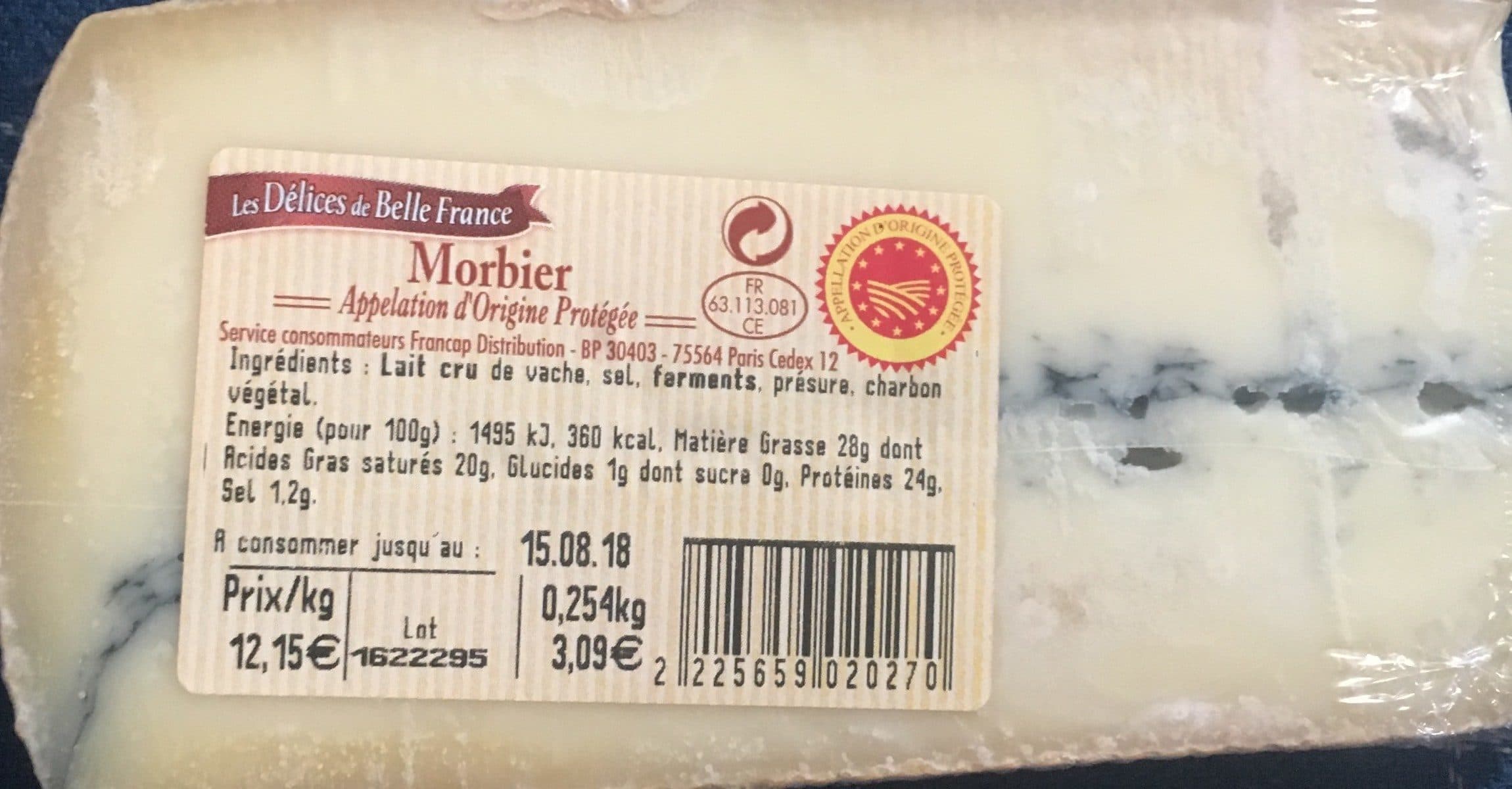 Les Délices de Belle France Morbier packshot