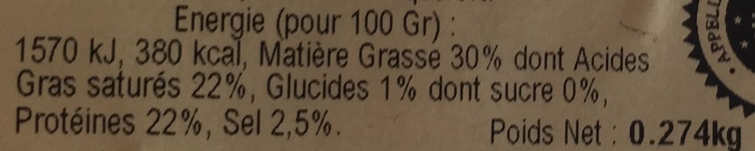 sans marque bleu d'Auvergne AOC (30% MG) packshot
