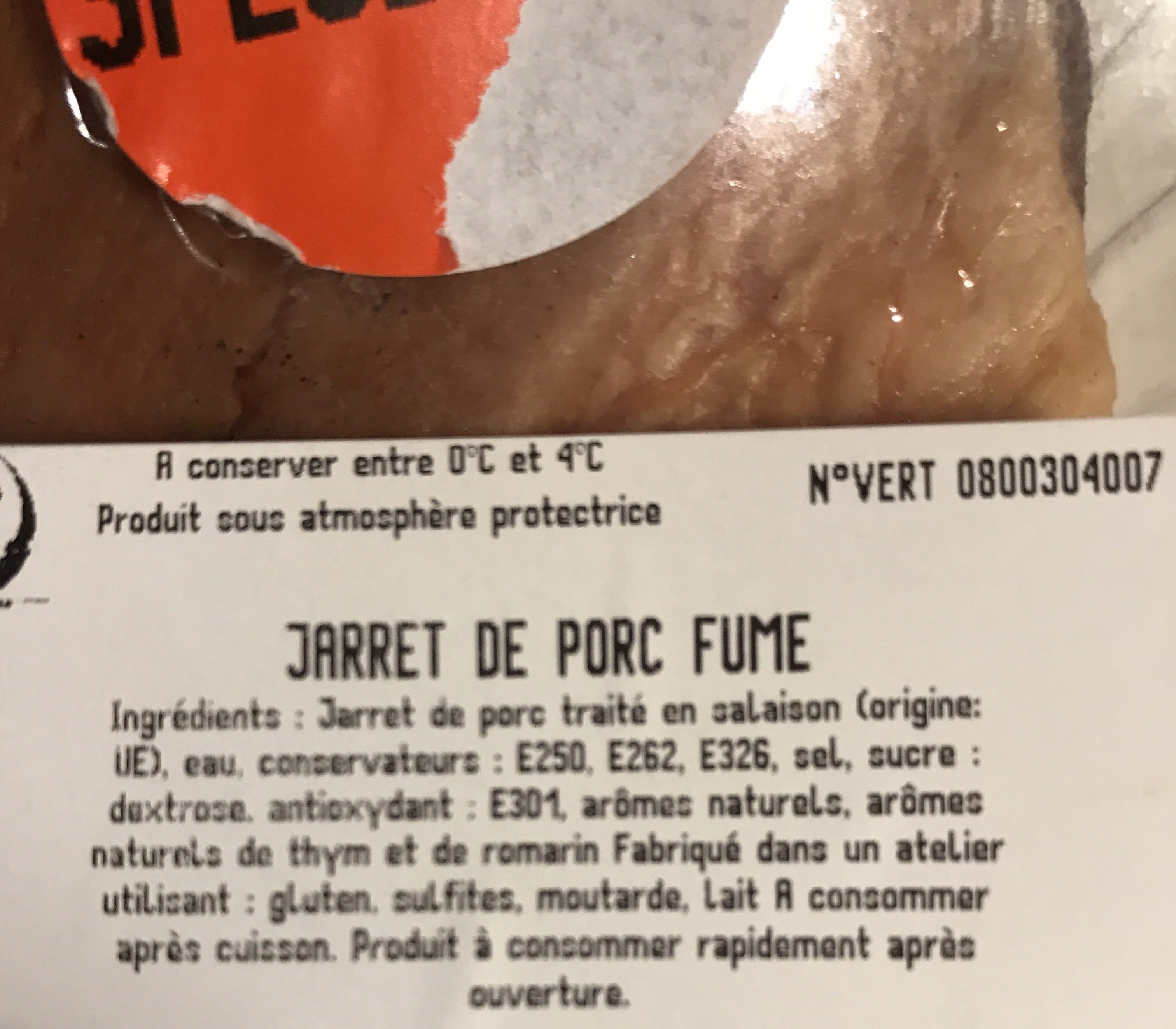 Les Braserades Jarret de porc fume packshot