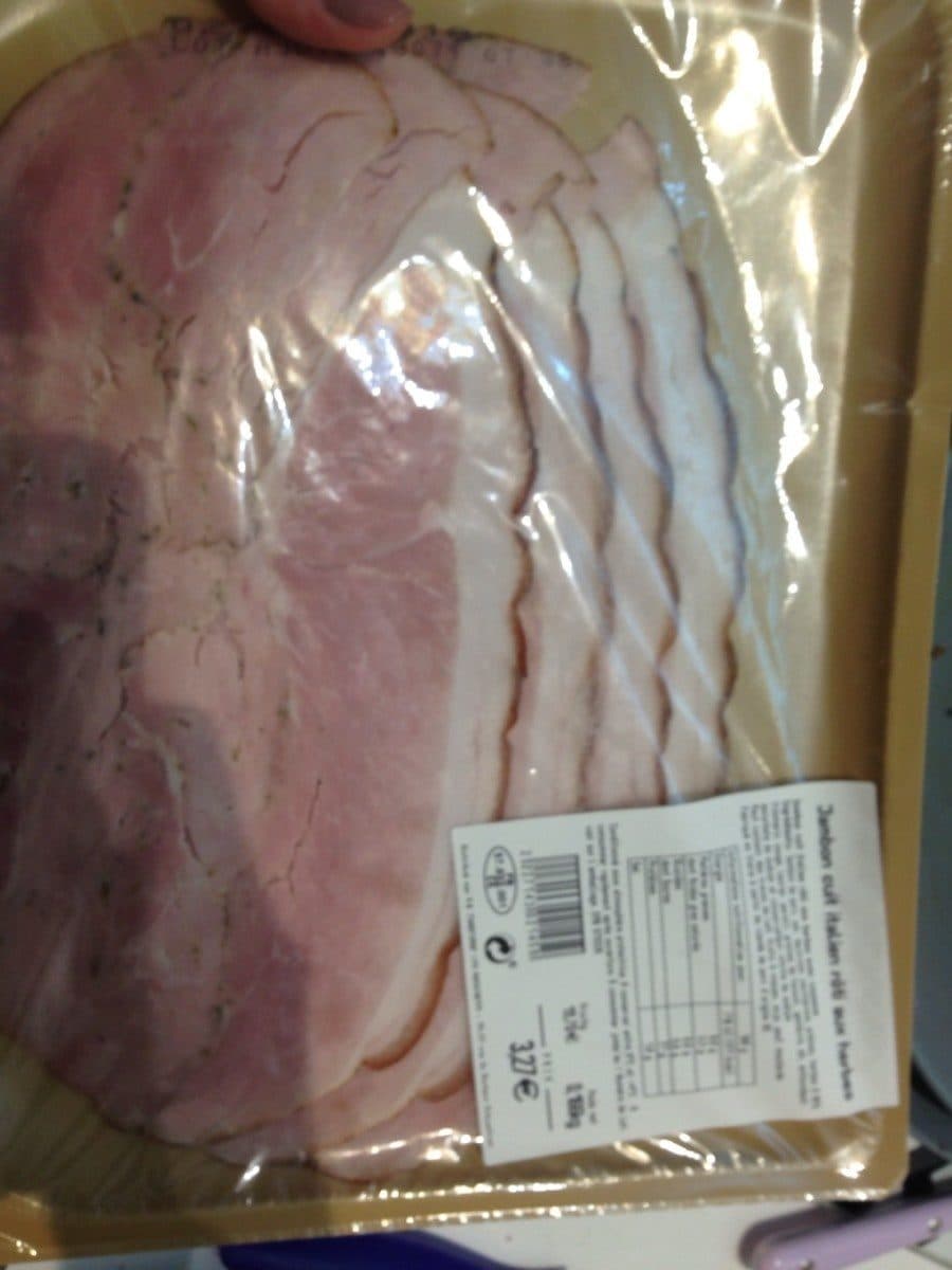Open Food Facts Jambon cuit italien roti aux herbes packshot